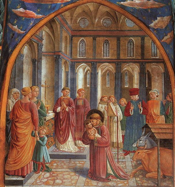 Benozzo Gozzoli Establishment of the Manger at Greccio oil painting image